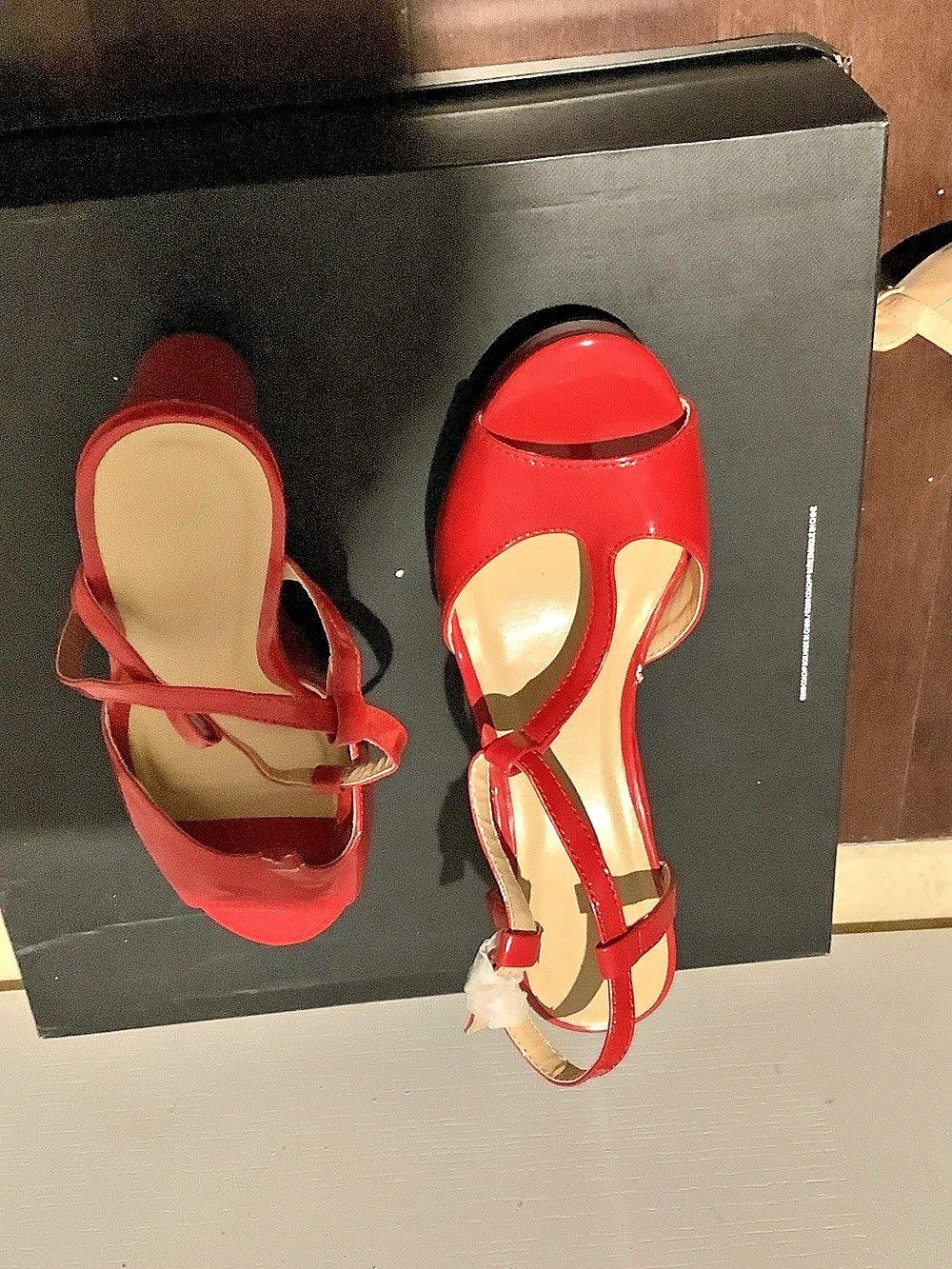 Red Strappy Heels